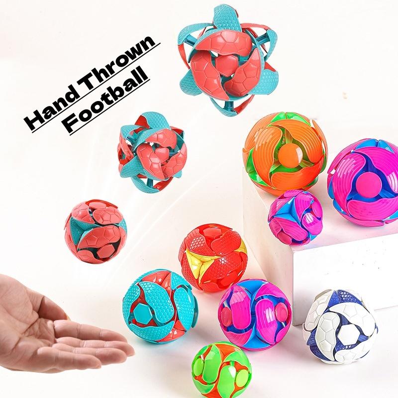 Hand Thrown Football, Hand Throwing Color Changing Deformation Ball For Kids Adults Gift Double Magic Color Ball Toy