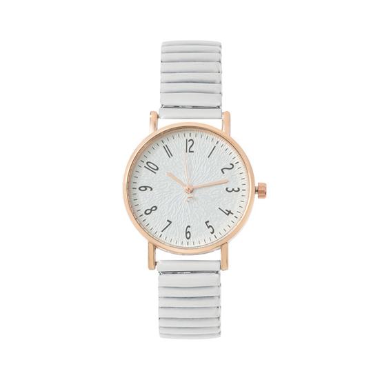 Zegarek damski Zegarek kwarcowy w cukierkowym kolorze Numer Drukuj Okrągła tarcza Dopasowujące się kolory Regulowany nierdzewny zegarek o wysokiej dokładności Dekoracyjny damski zegarek na rękę