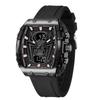 Men Watch Rectangle Sport Watches Digital Dual Time Watches Waterproof Electronic WristWatches