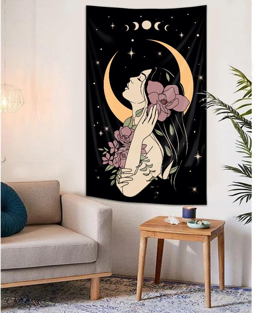 Magical Library Tapestry Fairy Tale Mysterious Mysty Bookshelf Wall Hanging Study Magic Book Kids Children Child Toddler Nursery