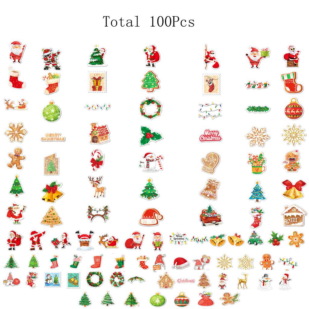 100 Stück Bastle deine eigenen Weihnachtsaufkleber für Kinder Weihnachtsaufkleber-Bastelarbeiten für Kinder Weihnachtsaktivitäten für Kinder Kleinkinder