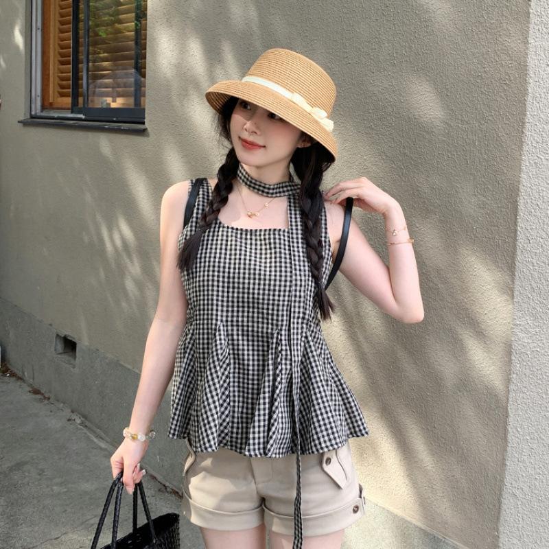 Self-kept Model~ Hand-woven Hat Women's Hepburn Style Top Hat New Summer Sunshade Sunscreen Bucket Hat Basin Hat