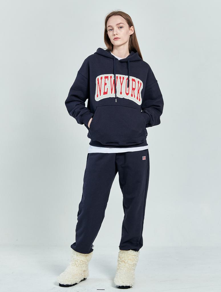 PAPERBOY [Set] Chain New York Sweatshirt Setup - Navy