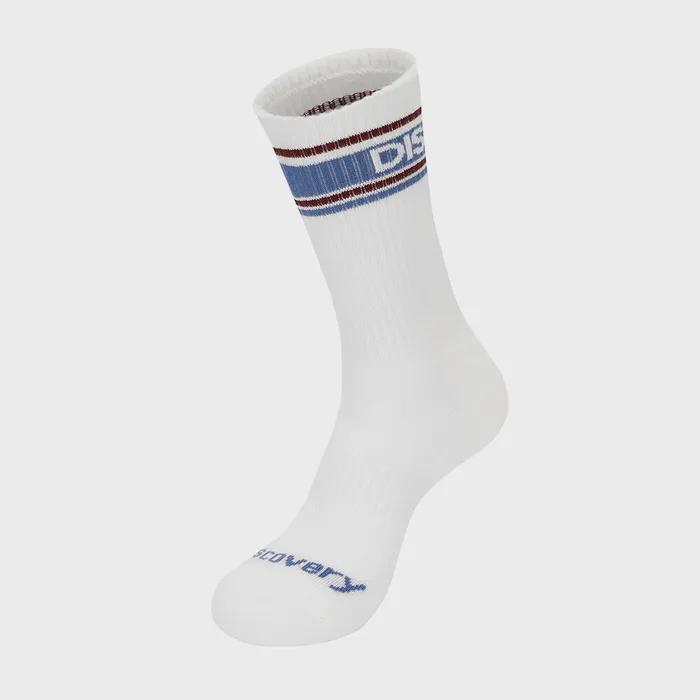 Striped Color Block Logo High Socks (BLUE)