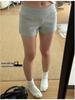 Women's American Style Grey High Waist A-Line Yoga Shorts - Slimming and Hip-Hugging Summer Sportswear.