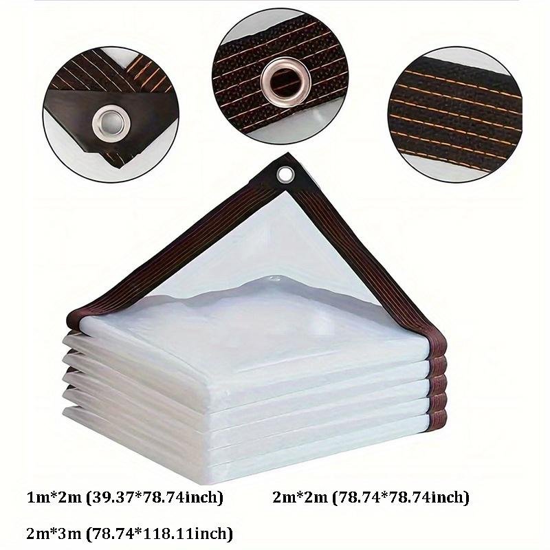 Lonas transparentes com ilhós-Lona transparente para jardins exteriores, proteção de plantas de estufa, pátio, telhado, varanda e galinheiro