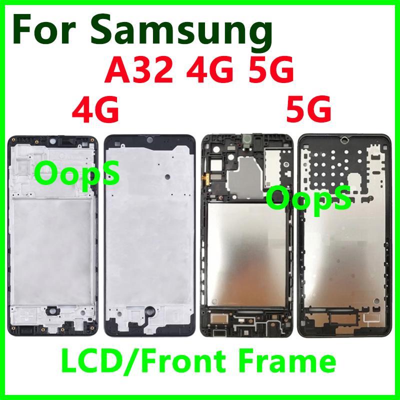 LCD Front Display Frame For Samsung A32 4G 5G SM-A325 A326 Front Housing Middle Frame Faceplate Bezel LCD Middle Frame
