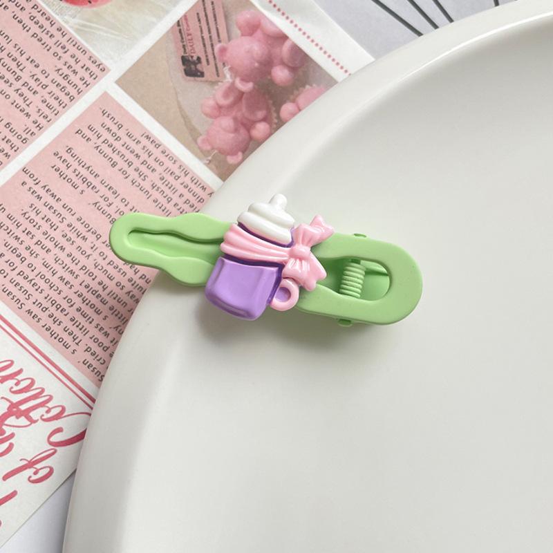 Children's Cartoon Bottle Hair Clip Korean Style Hair Accessories Cute Hairpin Side Dopamine Girl Hair Ornament