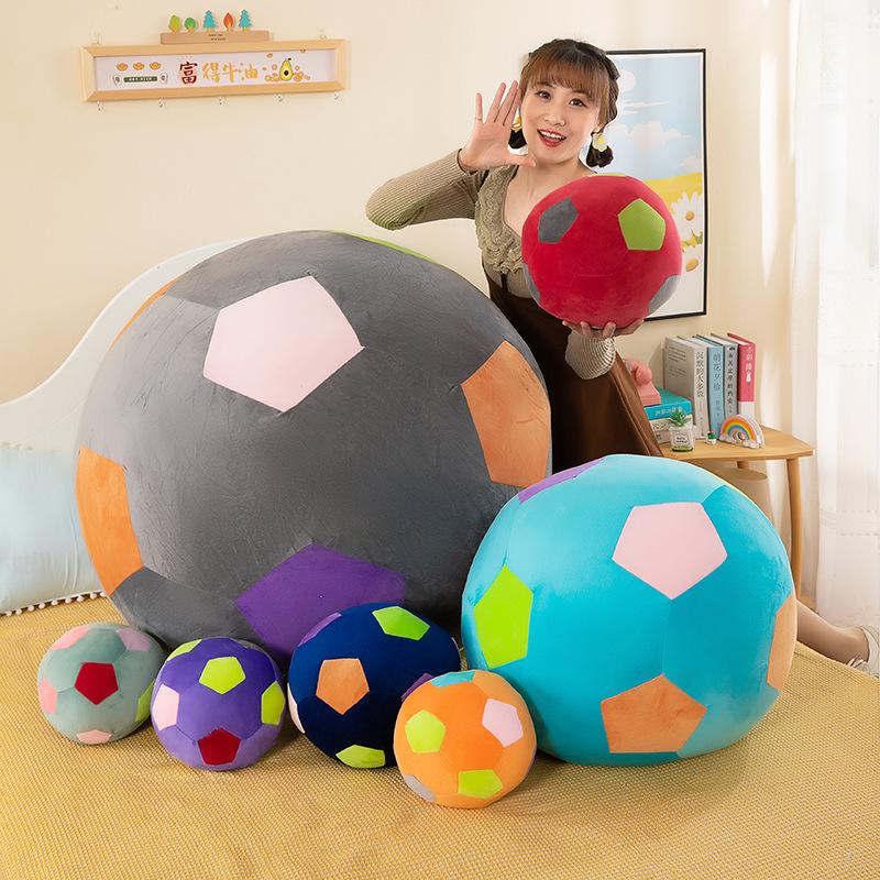 Creative football plush toy simulation football toy children and girls gift fabric throw pillow plush doll
