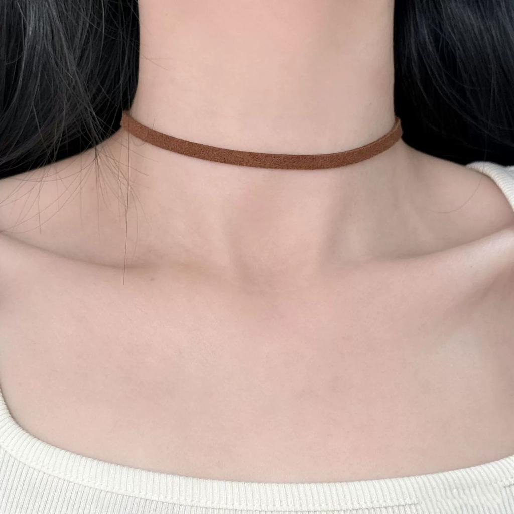 Simple Leather Choker Necklace For Girls Women Party Necklaces Fashion Trend Jewelry On The Neck Accessories Gift Wholesale
