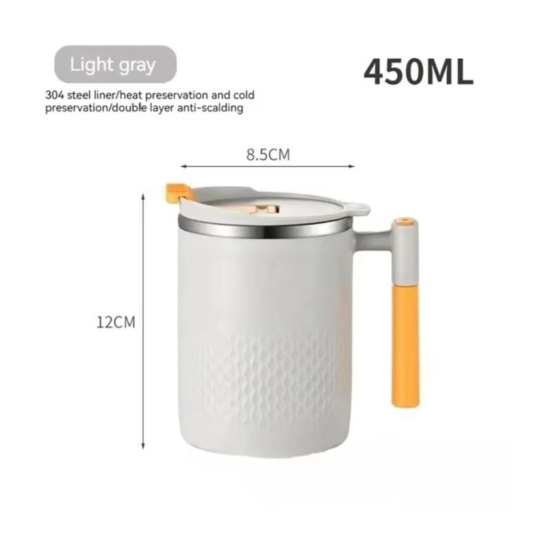 1PC 450ml 15oz Stainless Steel Insulated Coffee Mug with Handle Double Layer Thermal Mug Drinkware