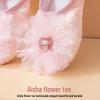 Elsa Rosa Katzenpfoten-Ballettschuhe für Mädchen - Weiche Sohle, Schnürsenkelfreie Tanzschuhe