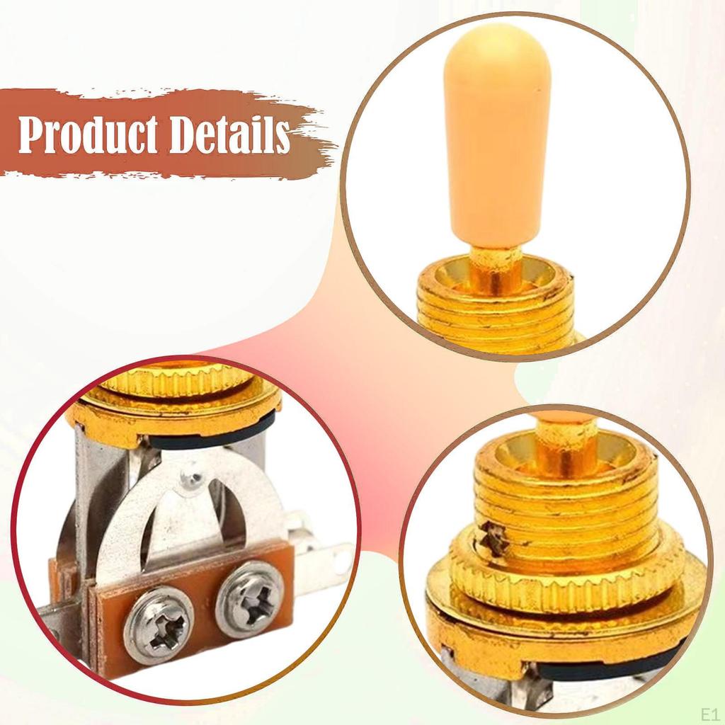 Electric Guitar 3 Way Toggle Switch Accessory Open Closed Parts Component Replace Pickup Selector