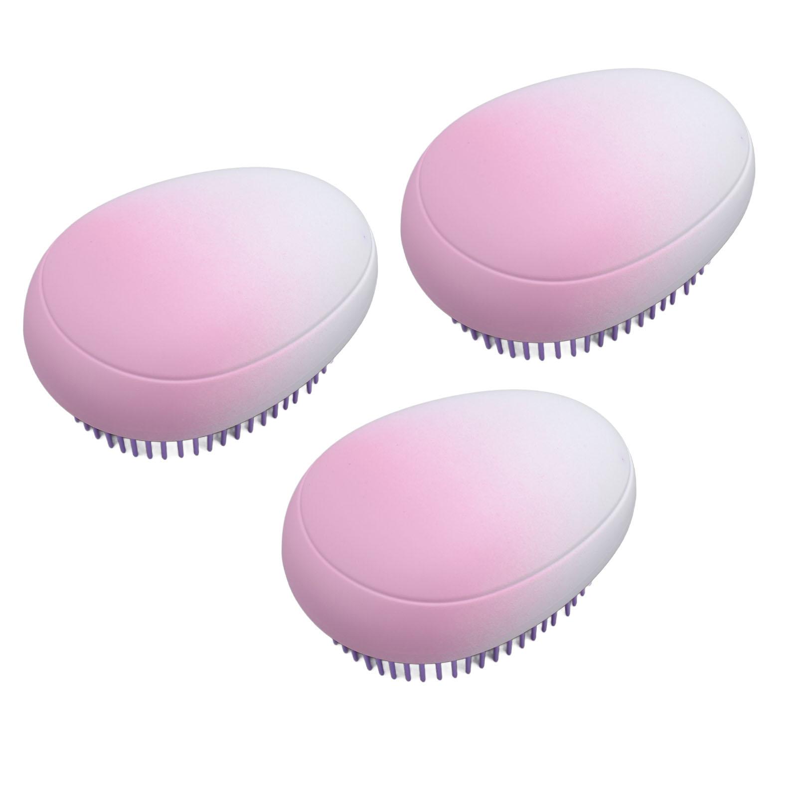 

3pcs Detangling Hair Brush Elastic Bristle Wet Dry Use Small Wet Hair Massage Comb for Home Travel