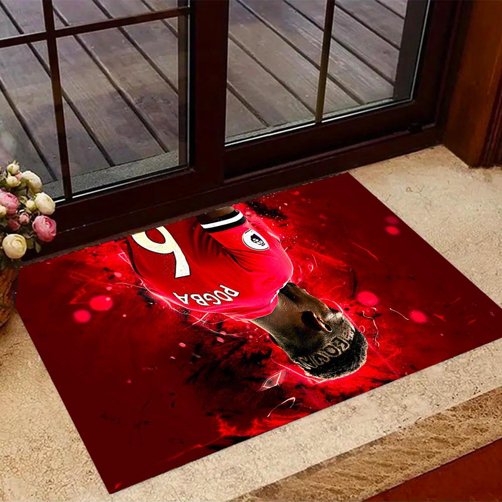 Pogba's Jersey Area Rug Design for Game Room Playrooms Dormitory Entryway Anti-slip Rug Office home decor Gift for Festivals