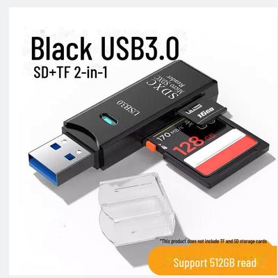USB 3.0 High-Speed Dual SD Card Reader: All-in-One OTG Memory Card Reader for Camera & Computer