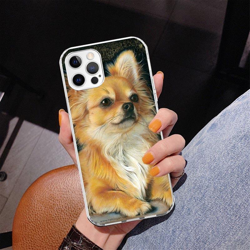 Chihuahua Puppy Teacup Dogs Phnoe Case for Iphone 17 Air 16 11 12 13 Mini 14 Plus 15 Pro Max 7 8E SE 2020 16ProMax Phone Cover C