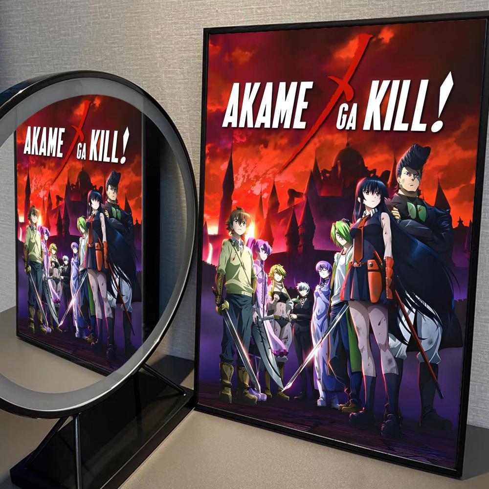 Japanese Anime Akame Ga KILL Poster Prints Art Nordic Aesthetic Canvas Painting  for Living Room Bar Gaming Room Home Decoration