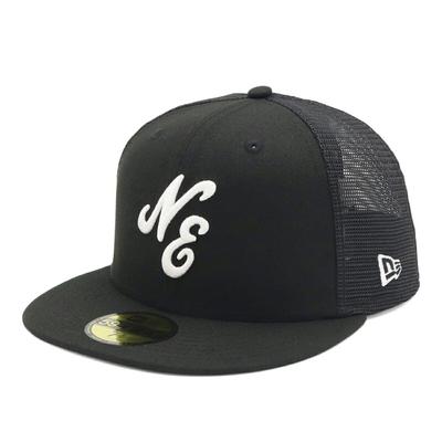 Mesh Cap 59FIFTY Black 7 5950TR NELOGO BLK WHI 25J [New Era] 5/8
