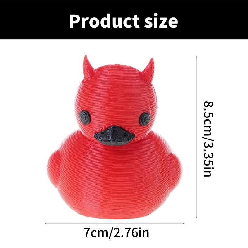 Halloween Novelty Duck Figurine Sculpture Resin Craft Collectible Desk Office Dashboard Decoration Unique Car Accessory
