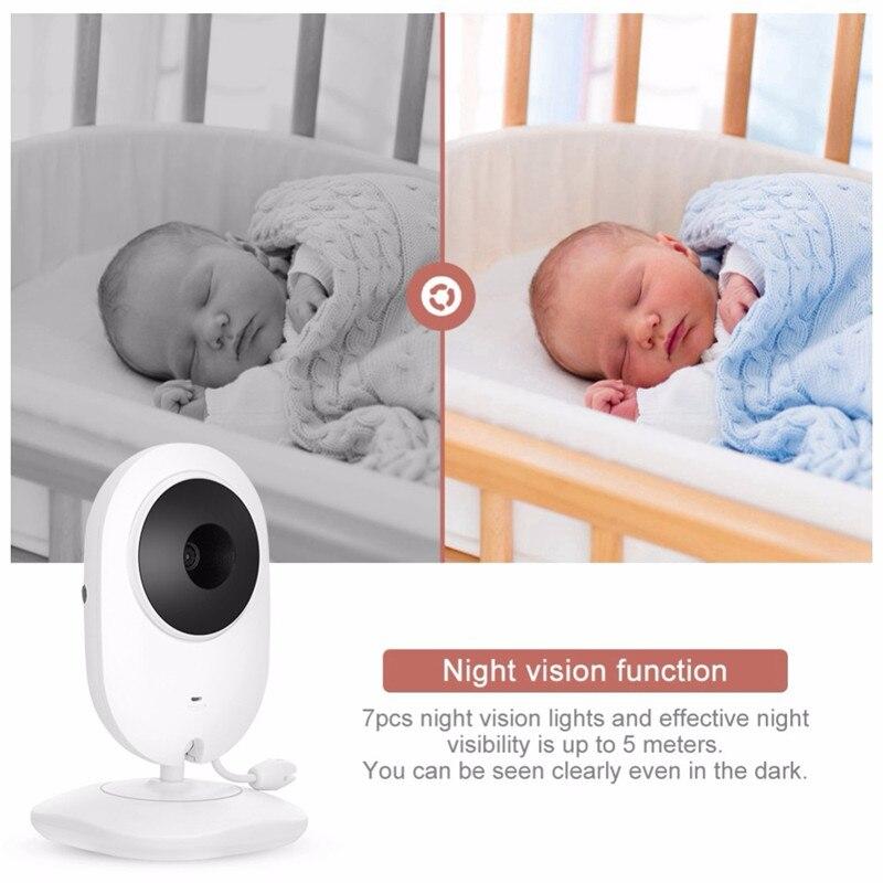 4.3 Inch Baby Monitor High Color Resolution Wireless Video  2 Way Talk Baby Nanny Security Camera Temperature MonitorinA