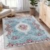 Vintage Elegant Carpet with Floral Patterns Anti Slip Carpet Decoration for Living Room Flooring Bedroom Home Decor Carpet
