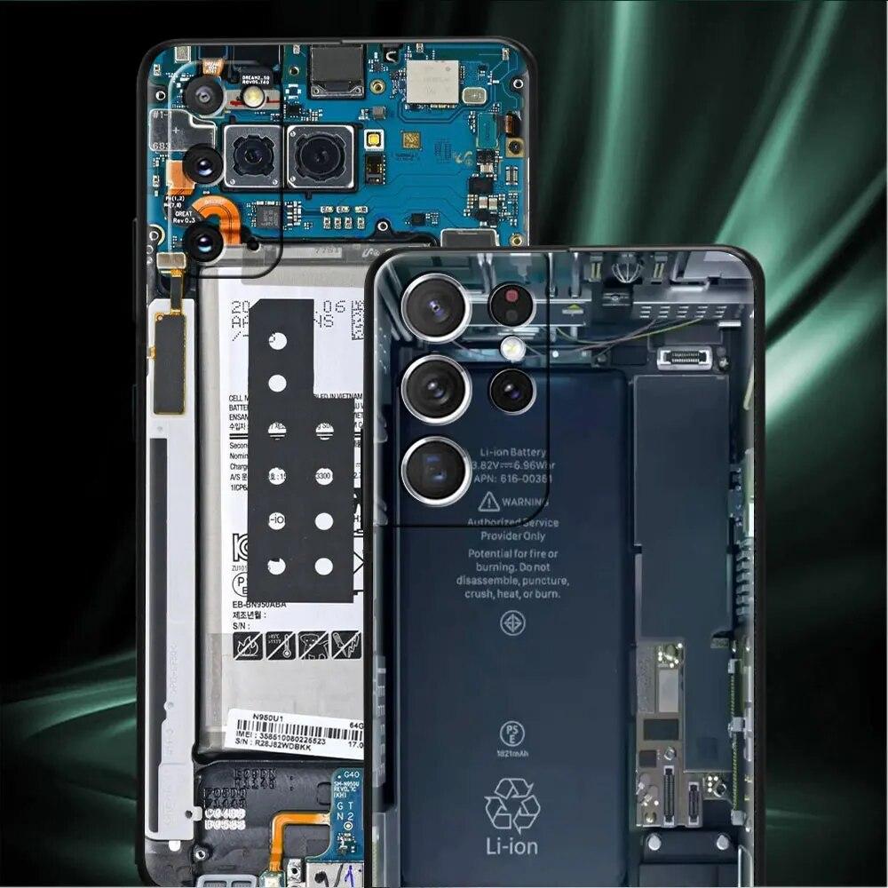 Motherboard Circuit Board Case For Samsung Galaxy S22 S23 S20 S21