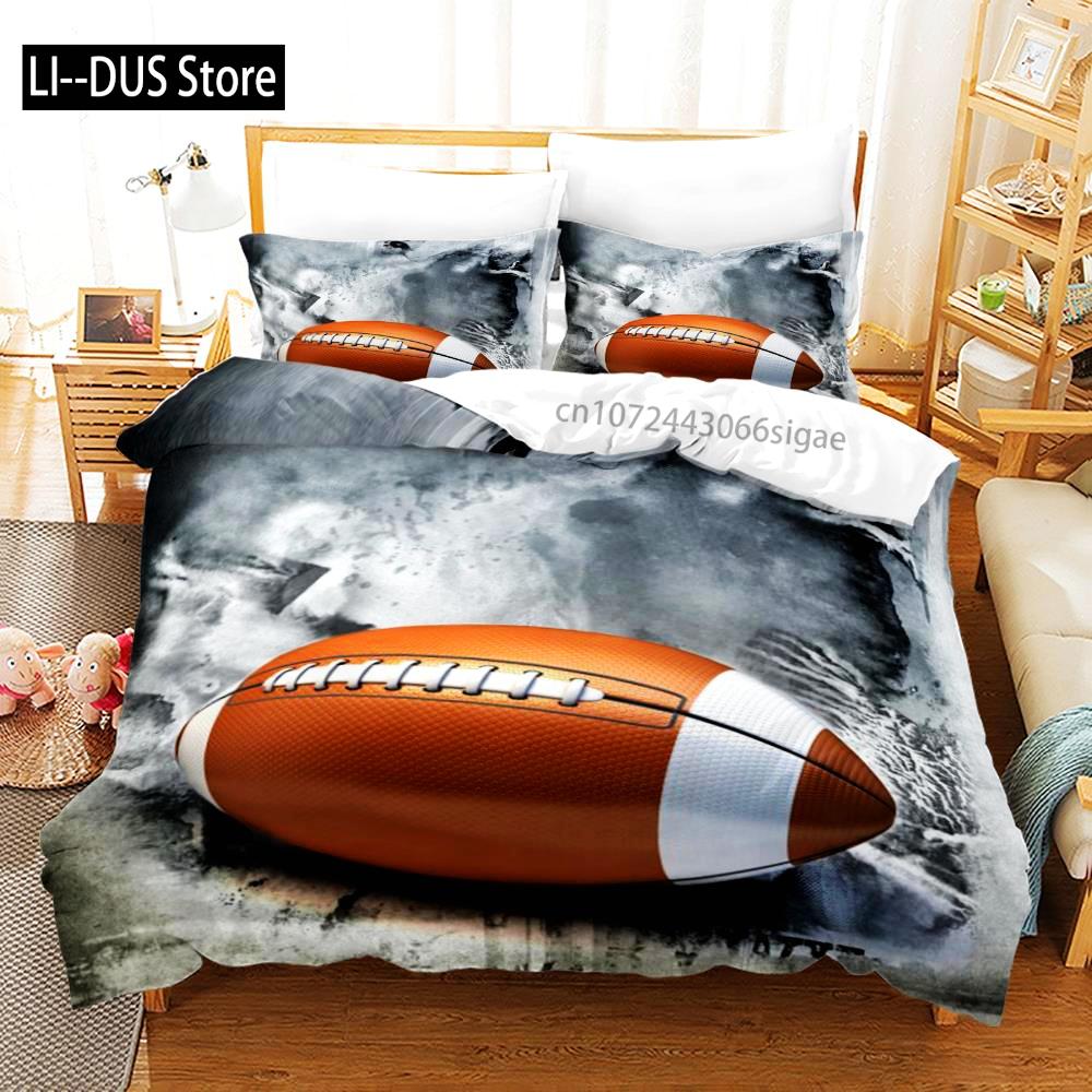 Fußball Bettwäsche Set Einzelbett Twin Full Queen King Size Sport Bettwäsche Set Aldult Kinder Schlafzimmer Bettbezug Sets 3D Druck 012