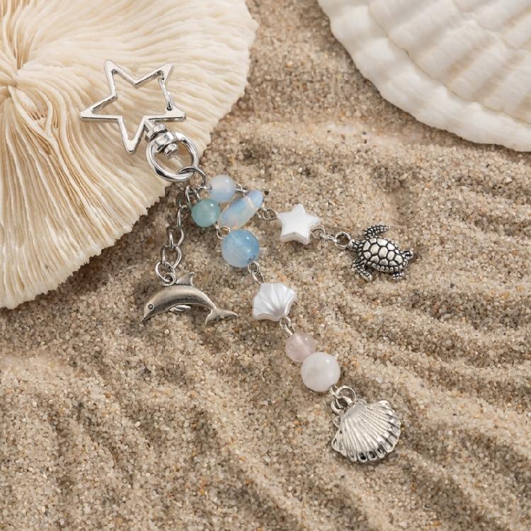 Artistics Oceanics Inspire Dolphin Shell Turtles Keychain Designs Portable for Fashionable Youth And Adventurers