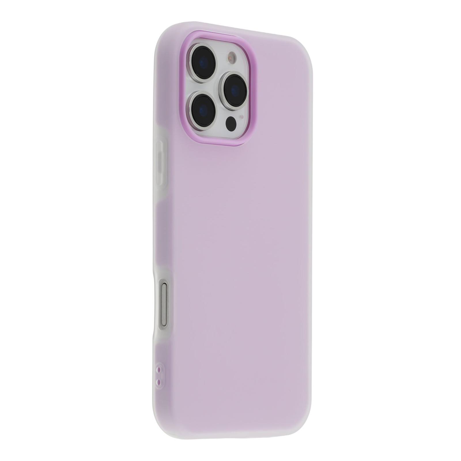 

For iPhone 16 Pro Max Case 2 in 1 PC + TPU Frosted Phone Case Large Camera Cutout C