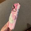 Fashion Pink Stripe Cute Hellokitty Phone Case For iPhone 17 Pro 16 15 14 Pro Max Cover with Hand Strap Shockproof Protective Ca