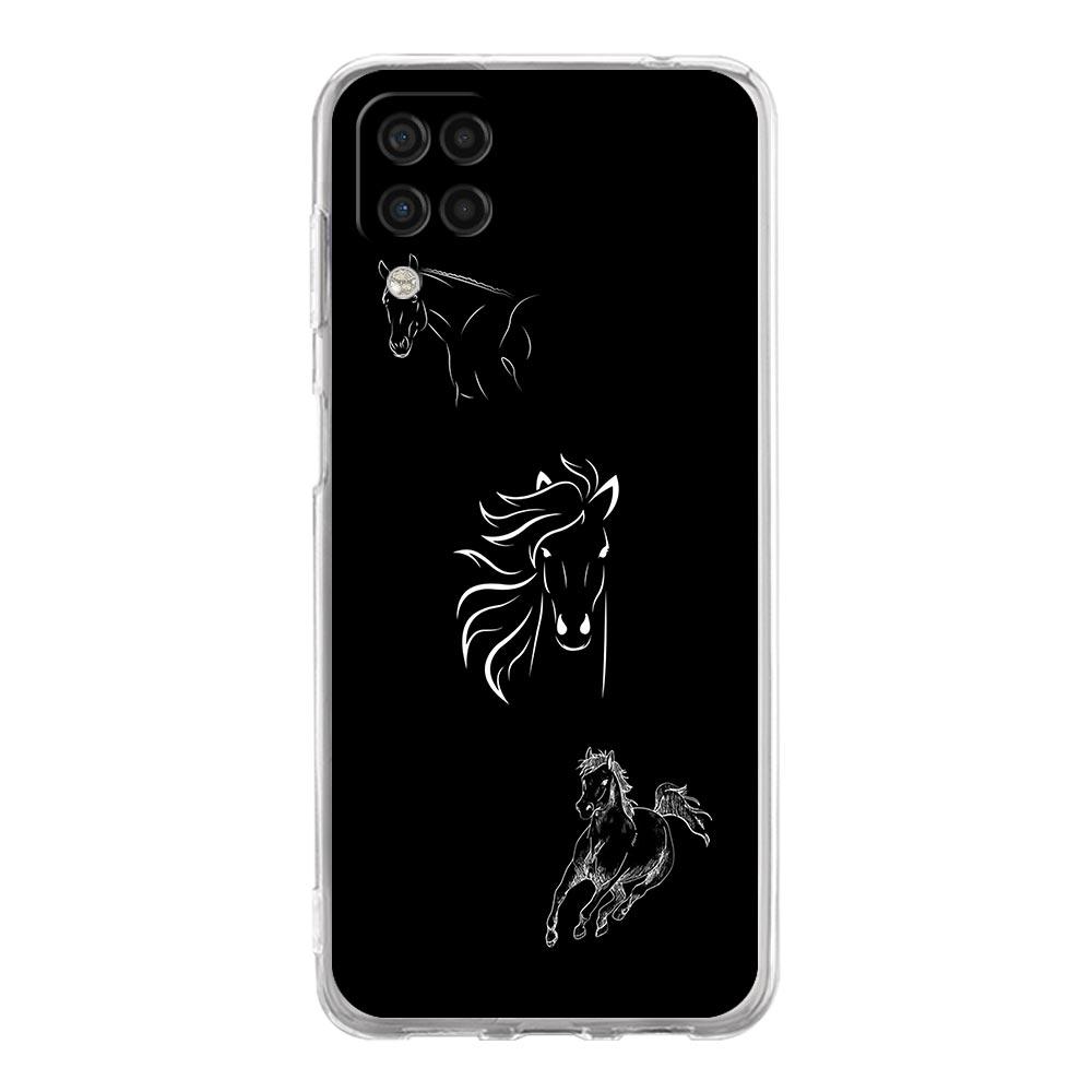 Animal Art Horse Phone Case For Samsung Galaxy A13 A33 A73 A53 A23 A51 A71 A21S A12 A31 A41 A05s A03S A15 A25 A32 5G Clear Cover