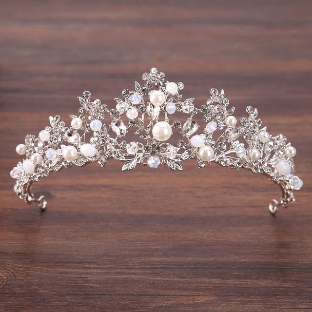Wedding Crown Tiaras Rhinestone Diadem Girls Birthday Noiva Headpiece Coronitas For 15 Years Bridal Hair Accessories Jewelry
