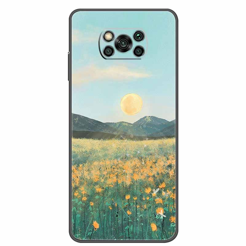 

Soft Phone Cover for Poco X3 Pro Bumper Silicon TPU Case for Xiaomi Poco X3 NFC Pro Case Nature View on Pocophone X3 NFC Coque Poco X3 Pro