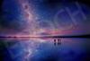 Epoch 300-Piece Jigsaw Puzzle Uyuní Bolivia Scenic Landscape Starry Sky Glitter Effect Includes Glue Spatula Ticket 26×38cm
