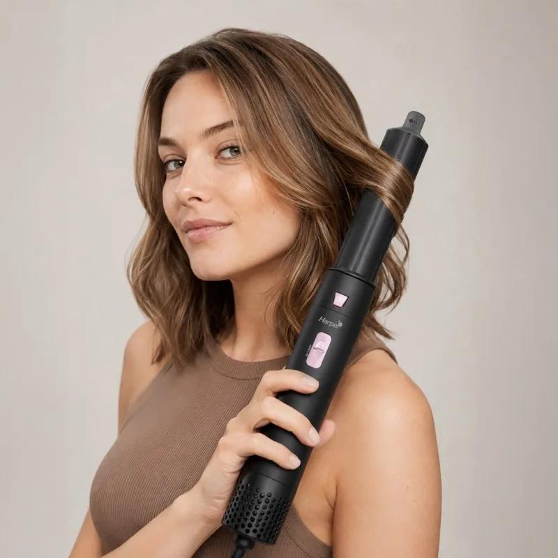 Harper - Airpro4t Black - Noir - Brosse Soufflante 5 En 1 - 1000 W - 3 Températures