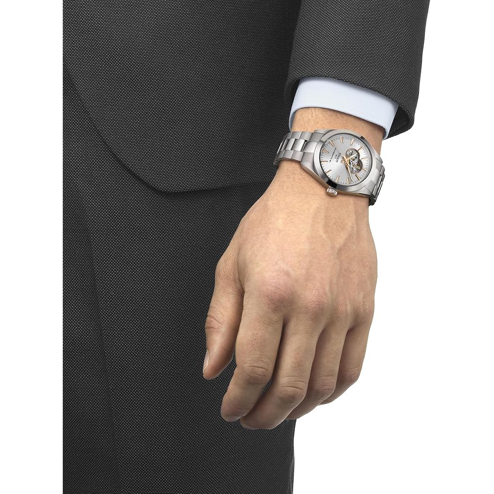 Tissot Gentleman Bracelet Watch T1274071103101 Men's Silver Dial Stainless Steel