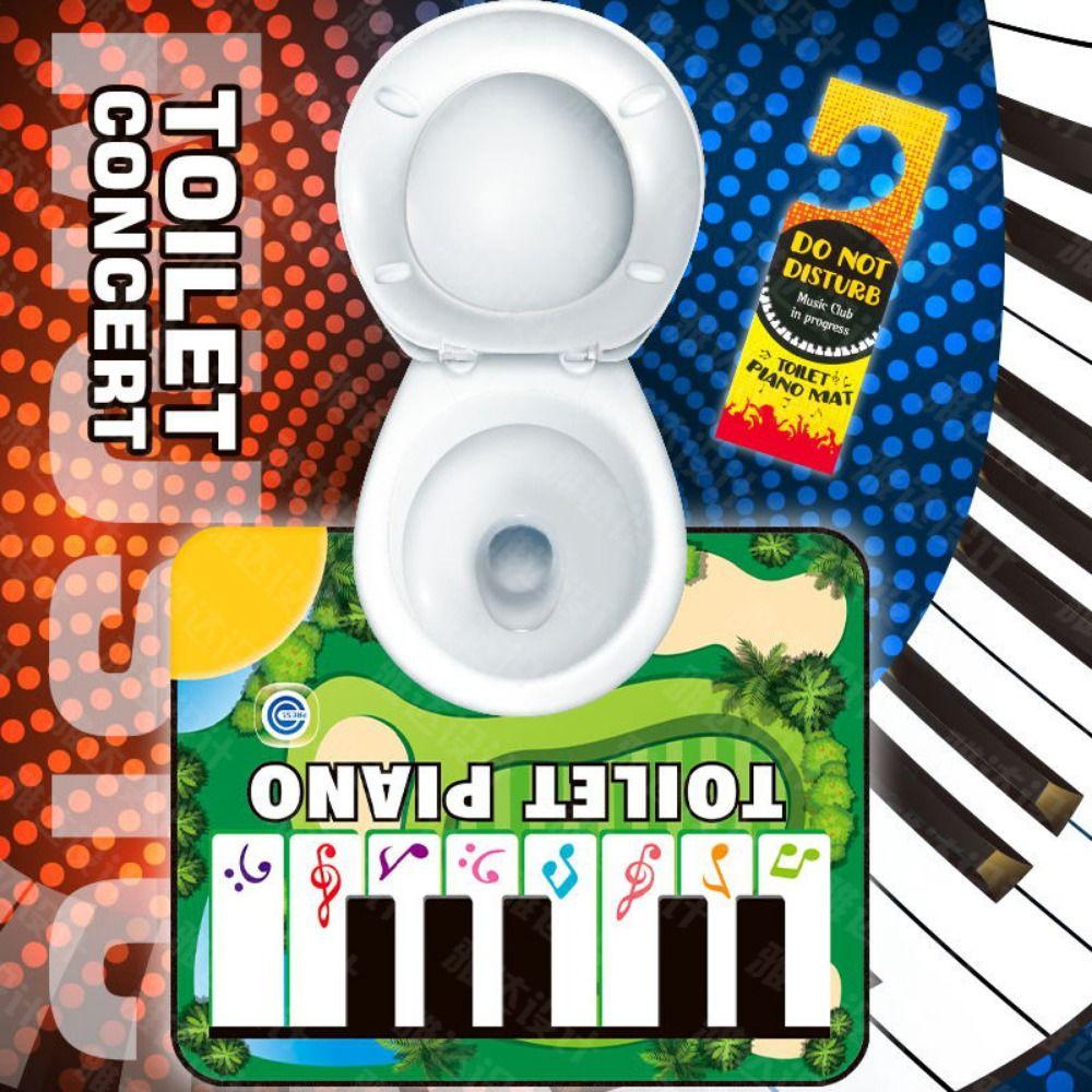 Floor Mat Toilet Piano Mat Potty Piano Electronic Musical Toys Creativity Toe Music Keyboard  Baby