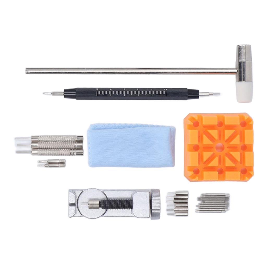 27pcs Watch Link Remover Kit Watch Strap Replacement Tools with Black Scale Spring Bar Fork