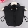 Perfect Match White Lapel Fake Collar For Women'S Vintage Detachable Collar Shirt False Collar Lapel Blouse Top Women Clothes Accessories
