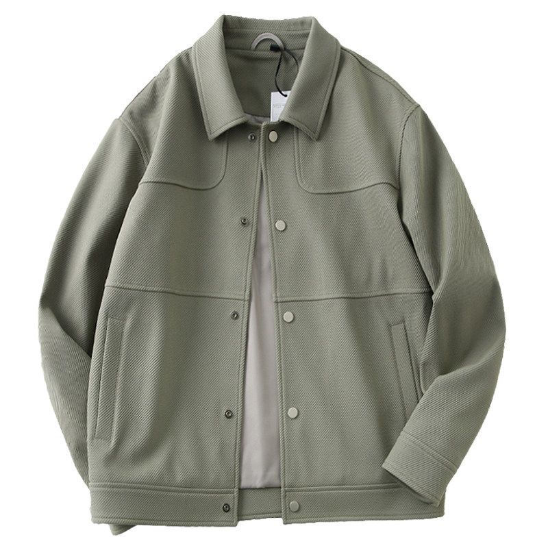 Japanese Style Casual Cargo Pants Men's Spring and Autumn Patchwork Retro Trendy Easiest for Match Export Export Tail Single Men's Clothing Jacket