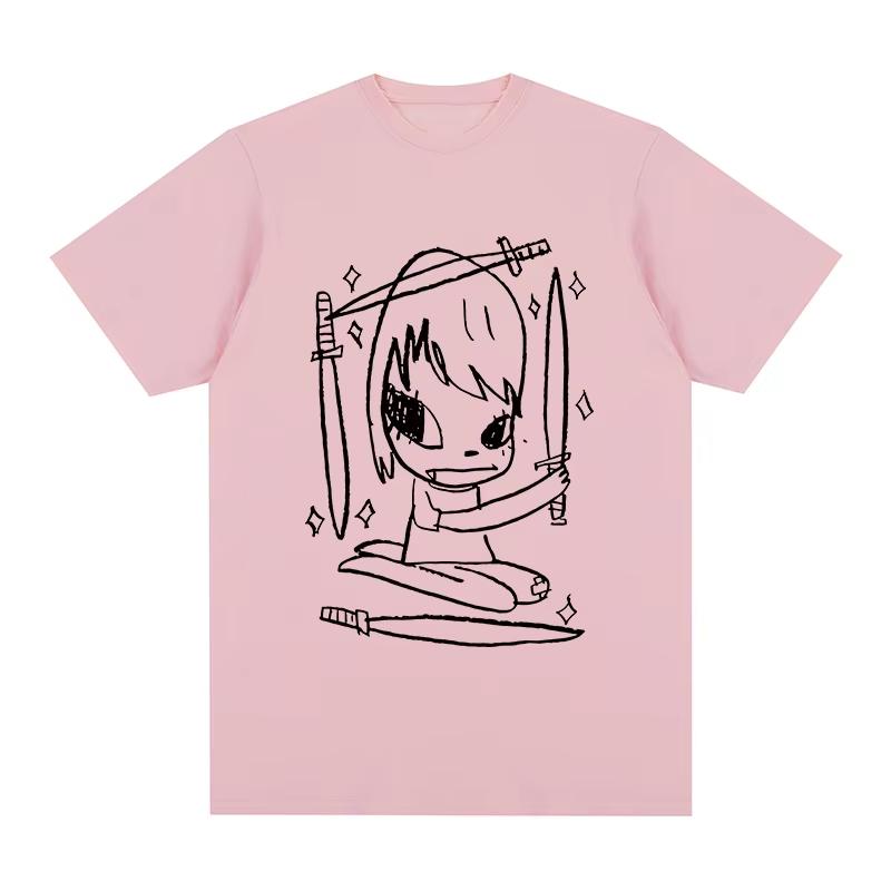 

New Summer Trendy Brand Letter Pure Cotton Printing Men s and Women s Loose Short Sleeves Couple Crew Neck Short Sleeves 4XL