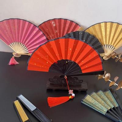 4 Inch Folding Fan Mini Paper Fans Party Decor Ornaments Hanfu Fan  Children