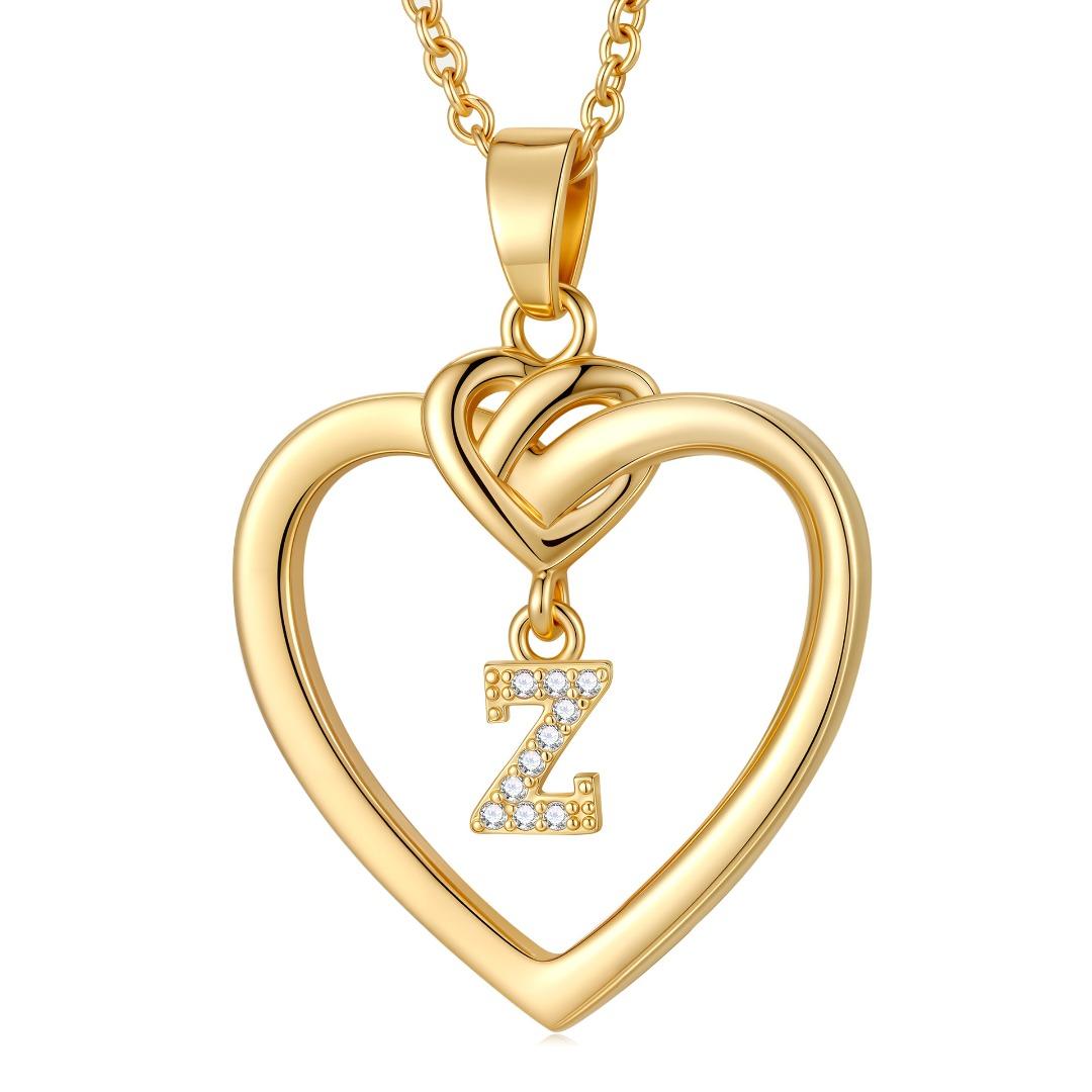 

Жіночі прикраси, Дизайн з англійською літерою, Намисто, інкрустоване цирконами, Універсальний та елегантний ланцюжок на ключицю SF1005-Z