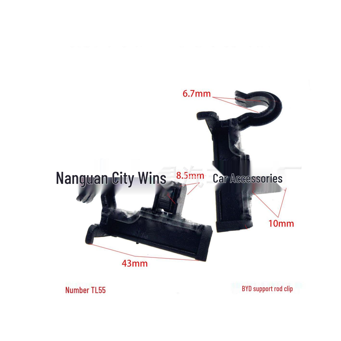 

BYD Car Fender Arch Trim U-Nut and Clip Set 10000 Units