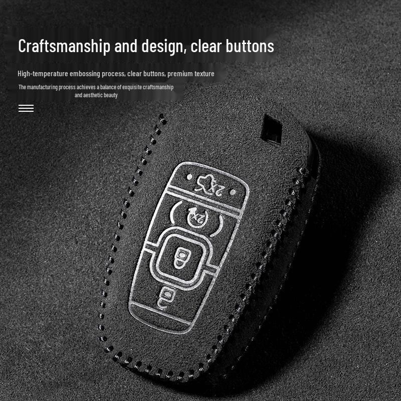 Lincoln Aviator & Z Navigator Key Case with Suede Shell Buckle