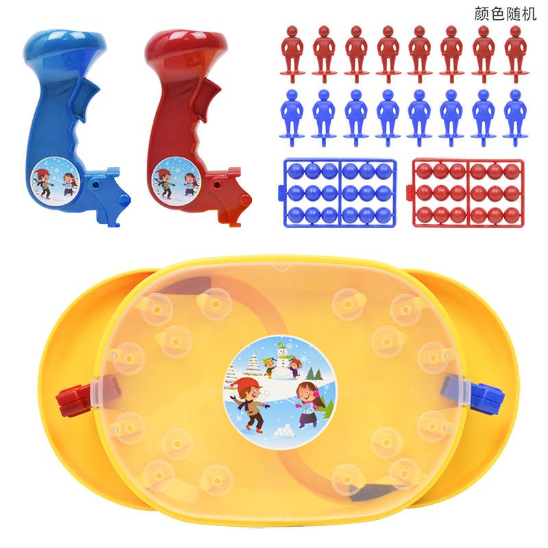 Toys, Launch Catapult Marbles, Parent-Child Interactive Snowman Battle Double Game, Children'S Toys