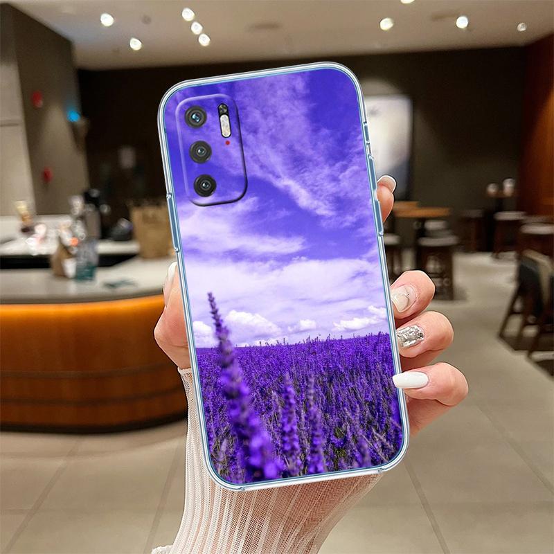 UP43 Purple Space Star Transparent Phone Case for Samsung Galaxy A04 A04S A14 A23 A34 A54 M23 M33 M52 M53