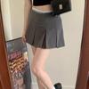 Jupe Patineuse Grande Taille Vintage Fille Chaude Amincissante Petite Jupe Mini Plissée Jupe Pantalon Polyvalente Décontractée JK pour Femmes