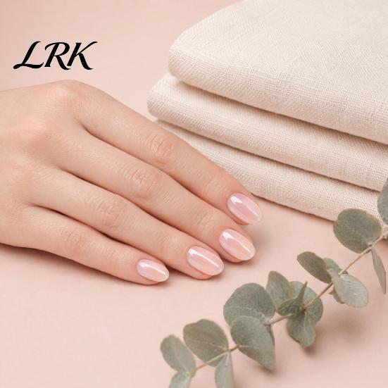 Quick Nail Art Tips 24Pcs Women Nude Press on Nails, Short Oval Natural Stick-on Fake Nails Glossy Full Cover Glue False DIY Manicure Supplies